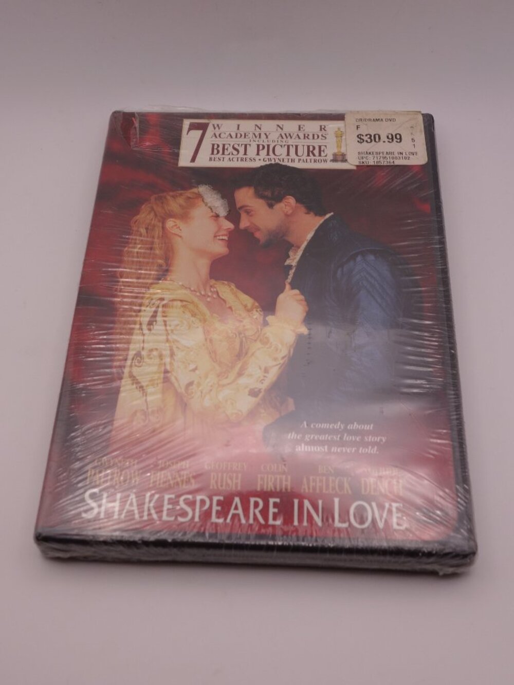 Shakespeare In Love DVD New Sealed 1998 Academy Award Best Picture Gwyneth Paltr